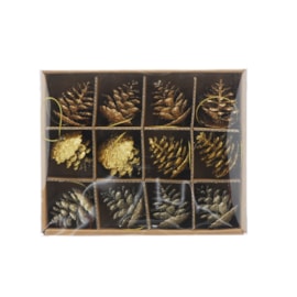 Festive Copper/gold Pine Cones 12s Festive Copper/gold Pine Cones 12s