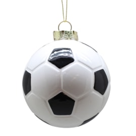 Festive Football Hanging Decoration 8cm Festive Football Hanging Decoration 8cm