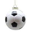 Festive Football Hanging Decoration 8cm Festive Football Hanging Decoration 8cm