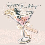 Birthday Cocktail Birthday Card (PCER0005)