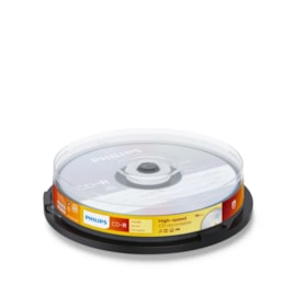 Philips 10 Disc Recordable Cd Cd-r80 Spindle