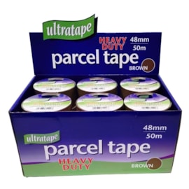 Ultratape Heavy Duty Brown Parcel Tape 48mm x 50m