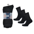 Mens 3 Pack Plain Black Sport Socks Mens 3 Pack Plain Black Sport Socks