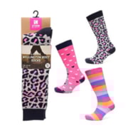 Ladies Design Wellington Boot Socks Asst Ladies Design Wellington Boot Socks Asst