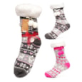 Ladies Christmas Lounge Sherpa Lining Socks (SK950A)