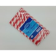 Striped Red Paper Straws 50s (E43.0869)
