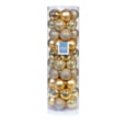 50pc Multi Finish Baubles Champagne 60mm 50pc Multi Finish Baubles Champagne 60mm