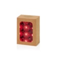 24 Multi Finish Baubles Red 30mm 24 Multi Finish Baubles Red 30mm