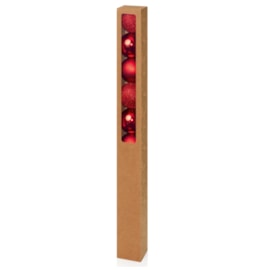 10 Multi Finish Baubles Red 60mm 10 Multi Finish Baubles Red 60mm