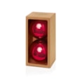 2pc Shatterproof Shiny Baubles Red 150mm