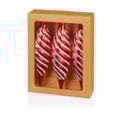 3pc Spiral Drop Red-white Boxed 17cm
