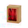 6pc Drop Bauble Boxed Red 11cm 6pc Drop Bauble Boxed Red 11cm