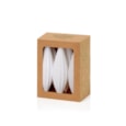 6pc Drop Bauble Boxed White 11cm 6pc Drop Bauble Boxed White 11cm