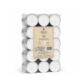 Prices White Tealights 30s