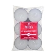 Prices Household Maxi Tealights 12s (TEM121228)