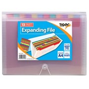 Tiger 13 Pocket Rainbow Expanding File A4 (301799)