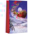 Santas Sleigh Ride Gift Bag Jumbo Santas Sleigh Ride Gift Bag Jumbo