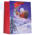 Santas Sleigh Ride Gift Bag Large