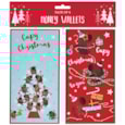 Capy Christmas 4pk Money Wallets