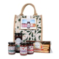 Bramble Jute Medium Green Savory Hamper Bag