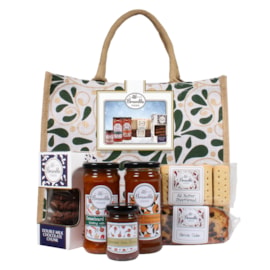 Bramble Jute Green Hamper Bag Large