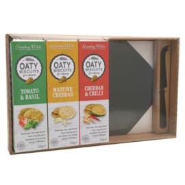 Grandma Wild's Savoury Biscuit Board & Knife 390g