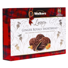 Walkers Shortbread Dark Chocolate Ginger Royals 150g