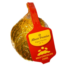 Albert Premier Milk Chocolate Gold Coins 50g Albert Premier Milk Chocolate Gold Coins 50g