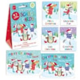 Giftmaker School Pack Santa & Friends Cards 32's (XANGC400)