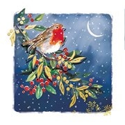 Ling Winter Robin In The Moonlight Cards (XBRL847)