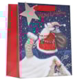 Jolly Santa Gift Bag Medium Jolly Santa Gift Bag Medium