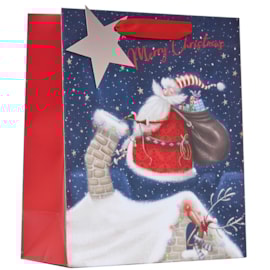 Jolly Santa Gift Bag Medium