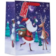 Santa & Rudolph Gift Bag Large Santa & Rudolph Gift Bag Large