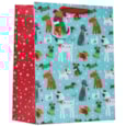 Christmas Pups Gift Bag Large