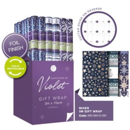 Penguin & Stars Mixed Gift Wrap 3m Penguin & Stars Mixed Gift Wrap 3m