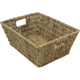 Jvl Seagrass Rectangular Basket (15-407)