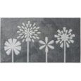 Jvl Solemate Hand Carved Mat Flowers 57x100 Jvl Solemate Hand Carved Mat Flowers 57x100