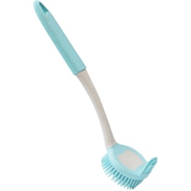 Jvl Anti-bac Rubber Dish Brush With Bristles (20-502)