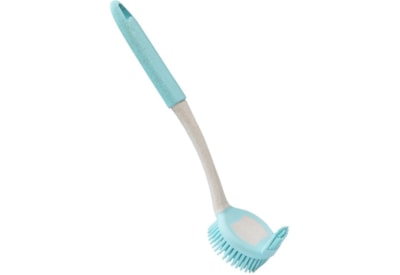 Jvl Anti-bac Rubber Dish Brush With Bristles (20-502)