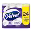 Velvet Classic Quilted White 24 Roll Velvet Classic Quilted White 24 Roll