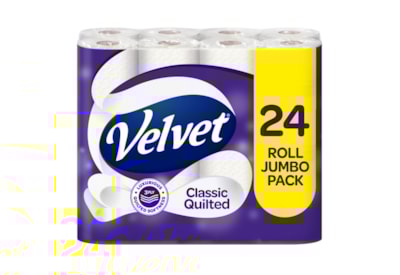 Velvet Classic Quilted White 24 Roll Velvet Classic Quilted White 24 Roll