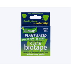 Ultratape Biotape Clear Tape 24mm x 30m (BIO-2430CL-2R6)