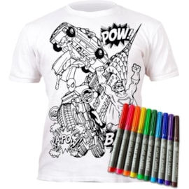 Splat Planet Colour Your Own T-shirt Superhero Age 7-8 (002L)