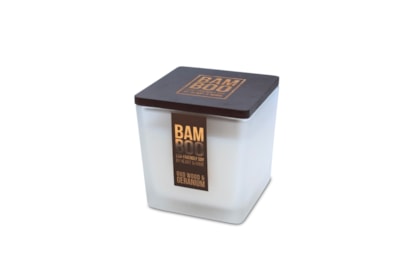 Heart & Home Bamboo Candle Jar Oudwood & Geranium Large (276700503)
