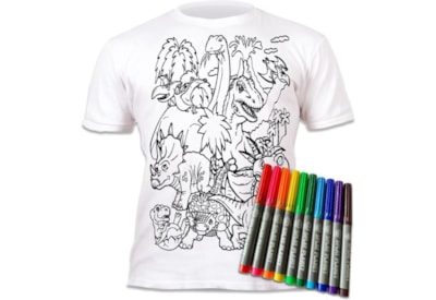 Splat Planet Colour Your Own T-shirt Dinosaur Age 7-8 (004L)
