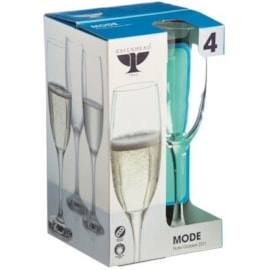 Ravenhead Mode Set Of 4 Flute Glasses 22cl Ravenhead Mode Set Of 4 Flute Glasses 22cl