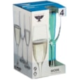 Ravenhead Mode Set Of 4 Flute Glasses 22cl Ravenhead Mode Set Of 4 Flute Glasses 22cl