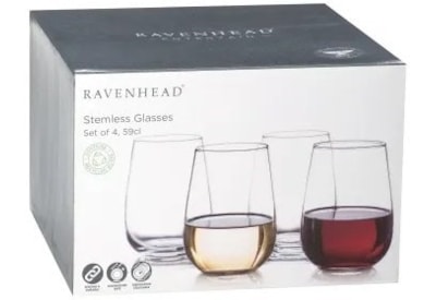 Ravenhead Entertain Set Of 4 Stemless Glasses 59cl (0041.645)