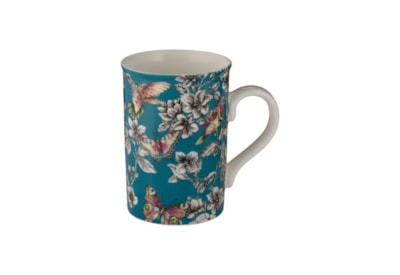 Price & Kensington Hummingbird Floral Teal Mug 300ml Price & Kensington Hummingbird Floral Teal Mug 300ml
