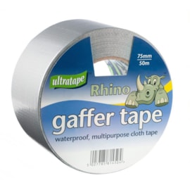 Ultratape Rhino Gaffer Tape 75mm x 50m Silver (RH0043-75-SIL)